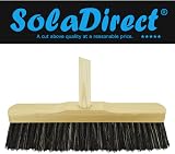 SolaDirect Indoor Broom Soft Bristle 120cm Wooden Handle Flexible Nylon view 2