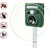 Aspectek - Effective Solar Battery Powered Ultrasonic Oudoor Pest and Animal Repeller, Pest and Animal Control Rodent, Raccoon, Deer, Birds, Cats, Dogs, Mice Repellent - Motion Activated