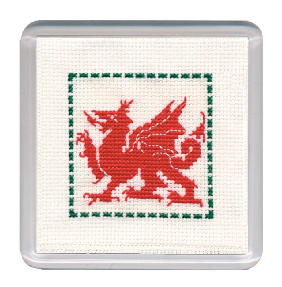 Welsh Dragon Coaster Cross Stitch Kit