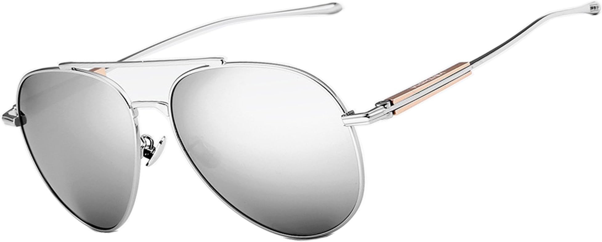 VEITHDIA 6696 Al-Mg Metal Frame Polarized Aviator Sunglasses 100% UV Protection