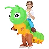 Acekar Inflatable Costume for kids,Inflatable Caterpillar Riding Costume,Halloween Blow up Costume for Girls Boys Cosplay Parties