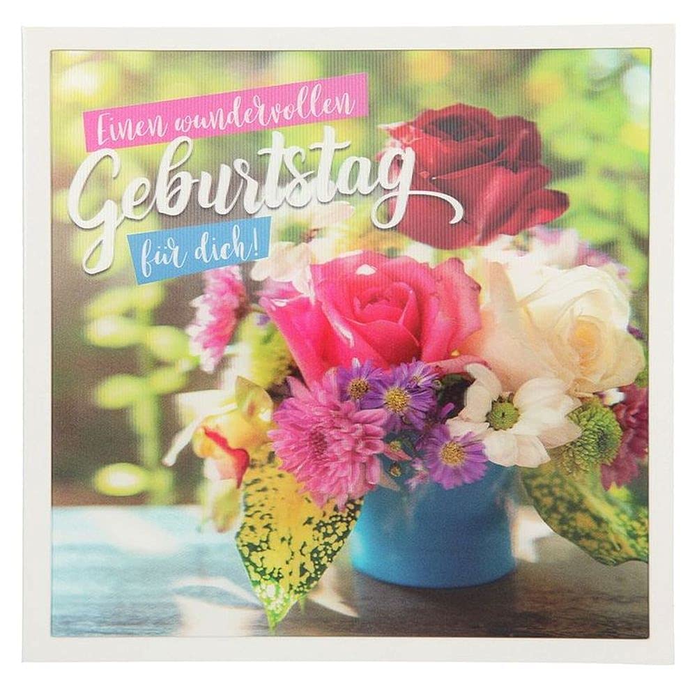 Depesche 5326.041 Greetings Card with 3D Motif Birthday Multi-Coloured
