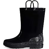 K KomForme Kids Girls & Boys Rain Boots with Easy-on Handles Waterproof Outdoors
