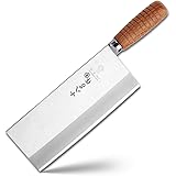 SHI BA ZI ZUO 8-inch Kitchen Knife Professional Chef Knife Stainless Steel Vegetable Knife Safe Non-stick Coating Blade with 