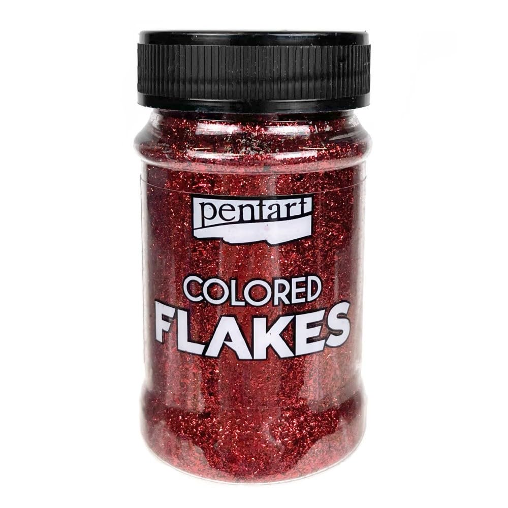 Pentart Colored foil Flakes min. 1 g, red, ONE