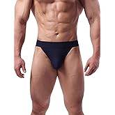 Summer Code Mens Underwear Briefs Low Rise Ribbed Bikini Underpants Cool Comfort Bulge Pouch Undies Briefs
