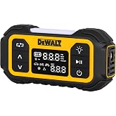 DEWALT Tire Inflator, Portable Air Compressor with Digital Pressure Gauge &amp; Auto Shut Off, 150 PSI 12V DC Corded &amp; Battery Powered Car Tire Pump with LED Light for Car, Motorcycle, Bike, Sports Balls