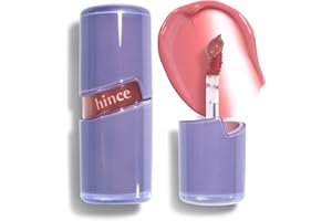 HINCE Raw Glow Lip Tint - Stain Glazed, Glossy Dewy Lip Gloss, Non Sticky & Long Wearing for Natural Glass Glow, Hydrating, Moisturizing Liquid Lipstick, Vegan, 0.13 fl.oz. (RARE, 08)