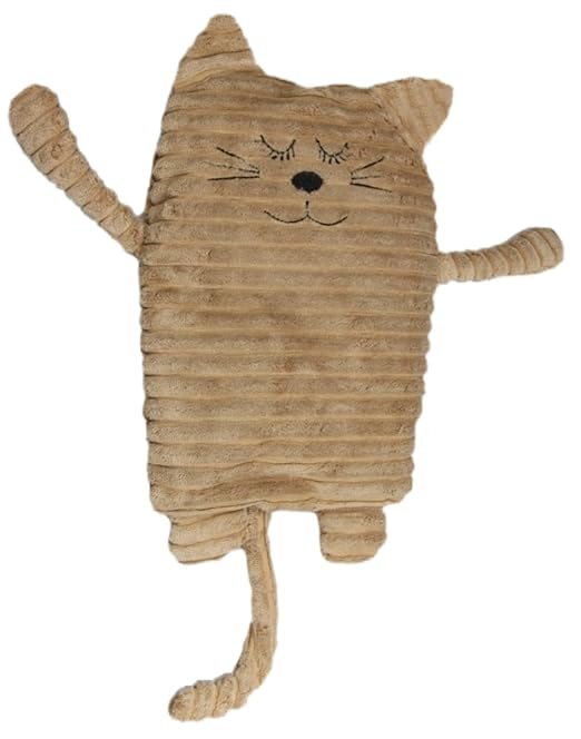 Inware 8787 - Wärmetier Katze, beige, 17 x 26 cm, Wärmekissen