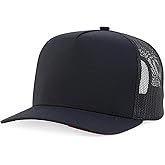 Trendy Apparel Shop 5 Panel Structured Trucker Cap with Mexico Flag Design Undervisor