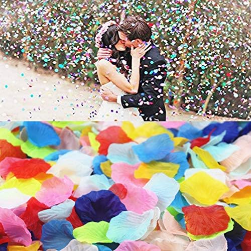 花びら 00枚セット フラワーシャワー 桜吹雪 薔薇 造花 プロポーズ 贈物 飾り 結婚式 ウエディング パーティー 10色ｘ0枚計0枚 演出にローズ ２次会 撮影 誕生日 クリスマス お祝い 演出小物 パーティー用飾り