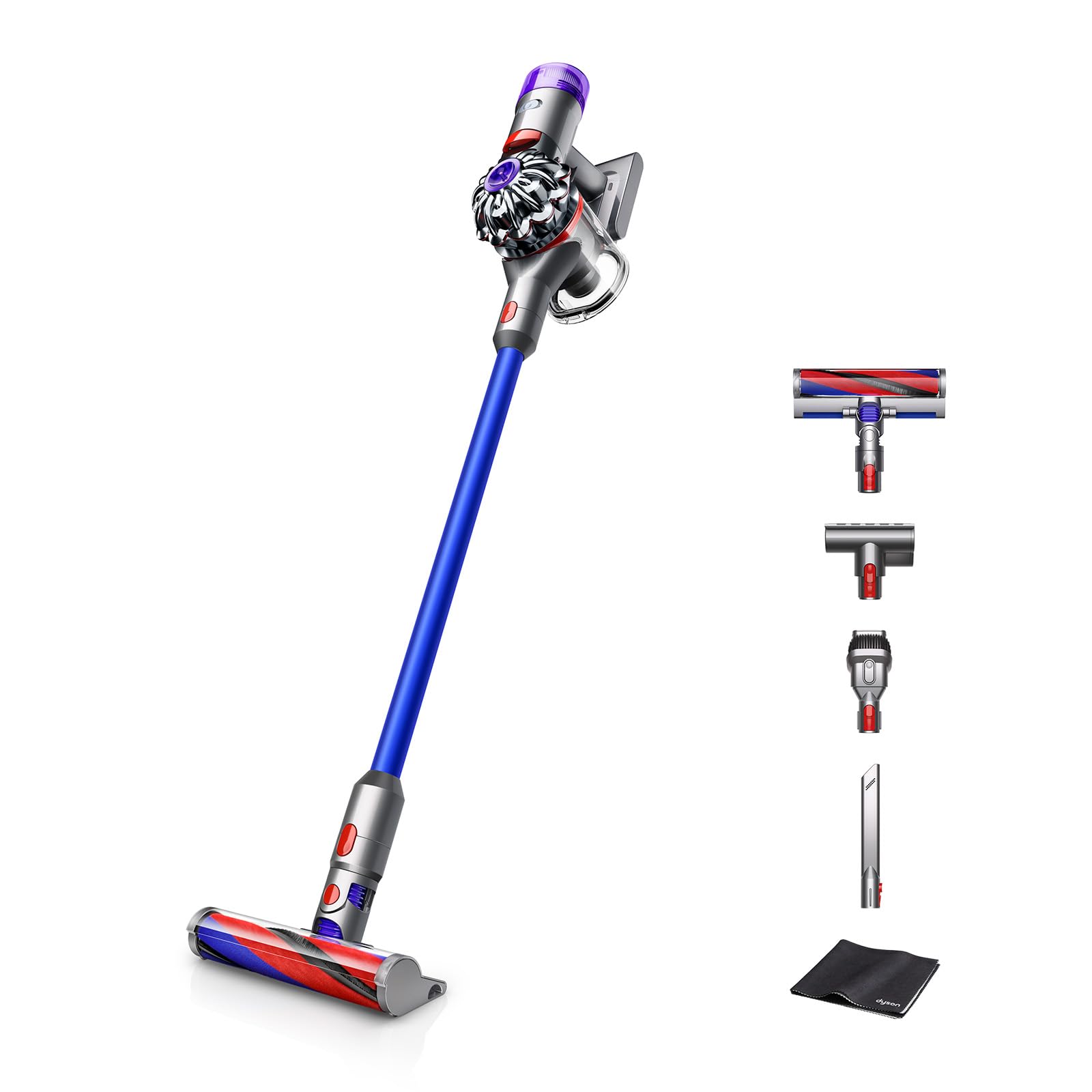 Dyson(ダイソン) 掃除機 コードレス Dyson V8 Slim Fluffy Extra (SV10K EXT BU AM) スティック ハンディクリーナー サイクロン【Amazon.co.jp限定】【より小さく。より軽く。性能はそのままに。】