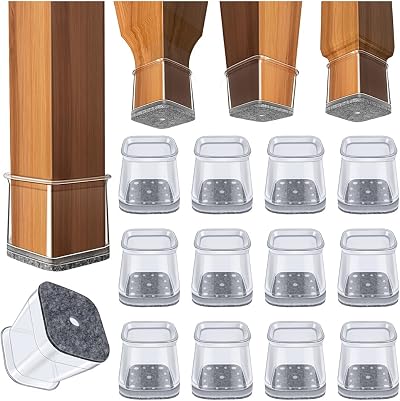 GICUNK 32Pcs Chair Leg Protectors Large 26-39mm Silicone Floor Sliders