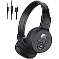 kamapulo F4 Rechargeable & Portable Personal FM Radio Headphones with Best Reception, FM Headset Radio Receiver for Meeting, Daily Works, Hiking, Jogging
