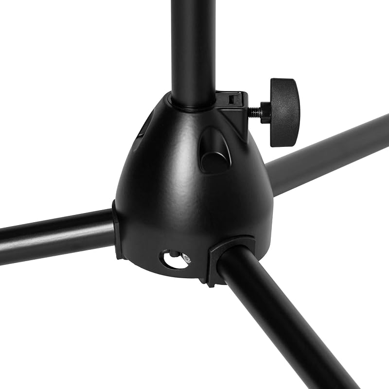 MCA23-BK Soporte de Micrófono Profesional con Base de Trípode - Negro