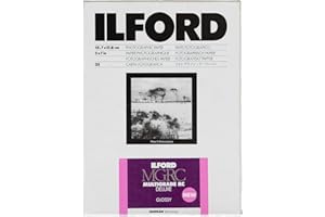 Ilford Multigrade V RC Deluxe Glossy Surface Black & White Photo Paper, 190gsm, 5x7", 100 Sheets