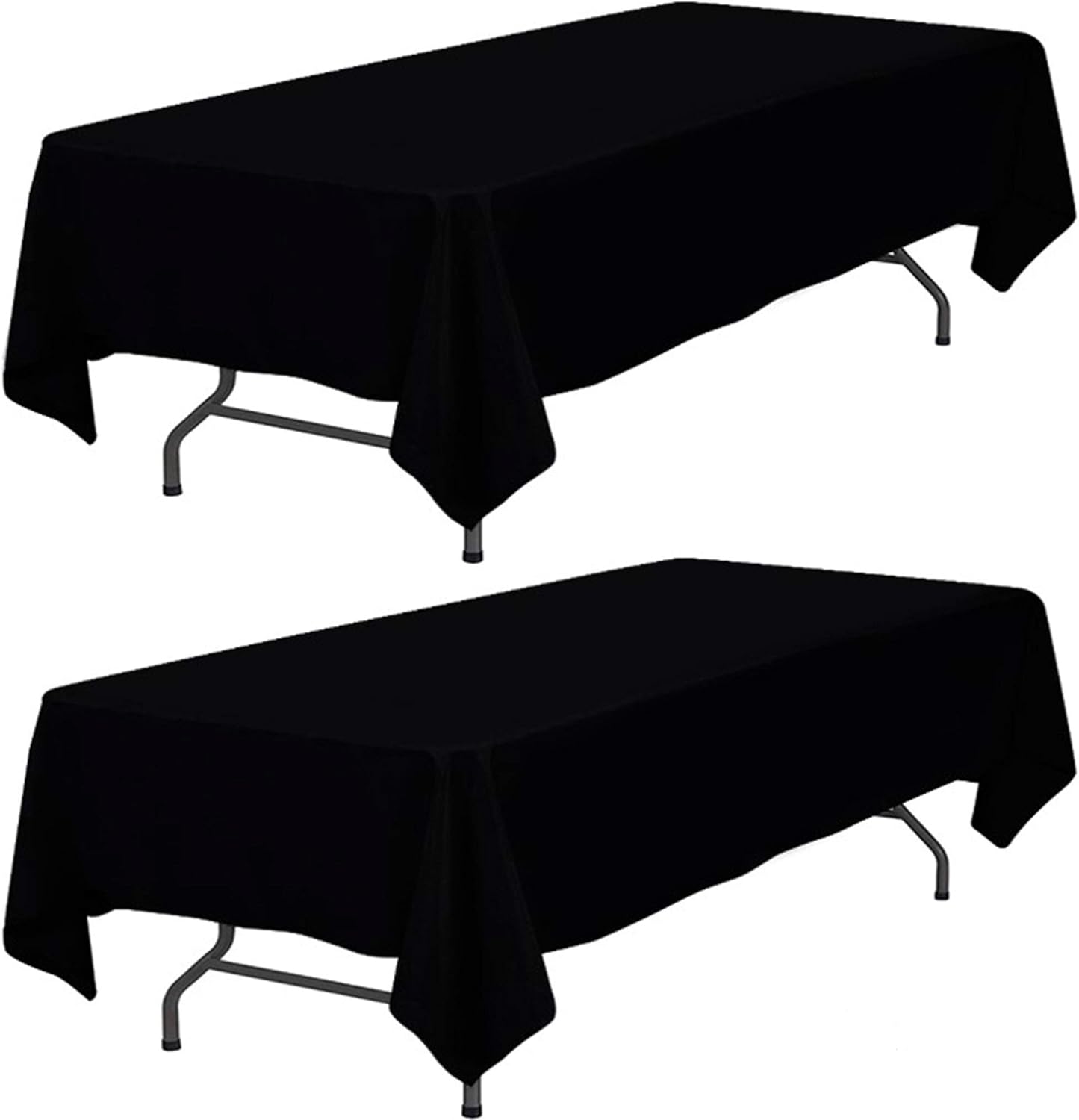 Wealuxe Black Tablecloth 60x102 