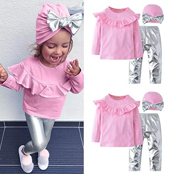 Amazon 子供服 Kohore 人気 子供 トップス ロングパンツ ハット 上下