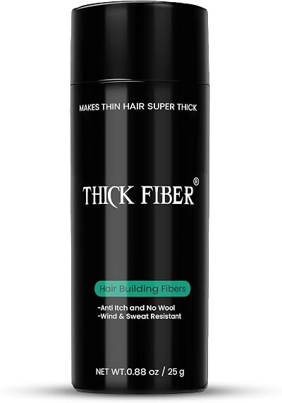 THICK FIBER Hair Fibres 25g Medium Blonde Hair Thickener for Thinning Hair