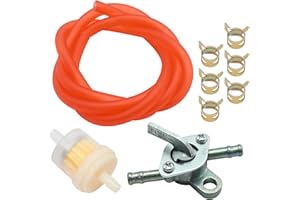 Zreneyfex Gasoline Filter Tubing Set, with Inline Fuel Filters Red Hose Tube Line Replacement for Baja BA150 ATV 4 Wheeler 50