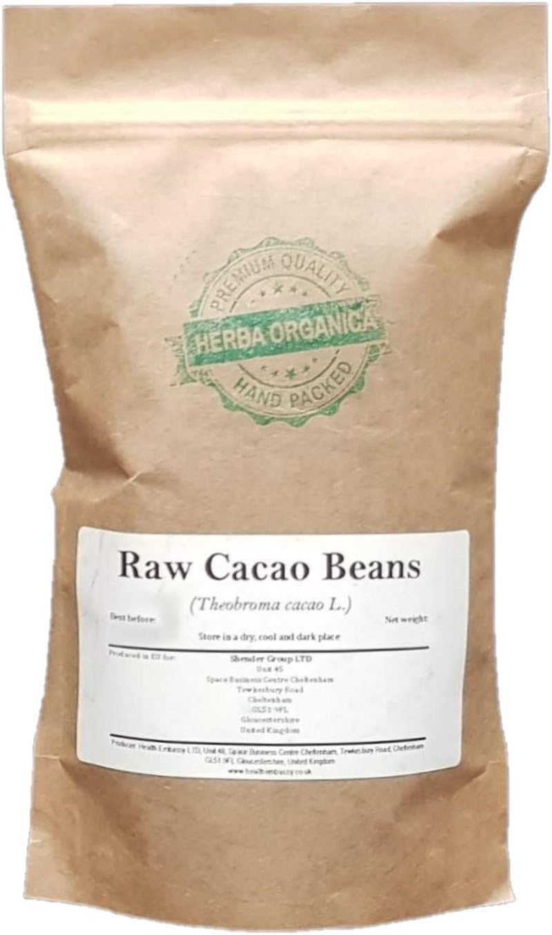 Herba Organica - Raw Cacao Beans - Theobroma cacao L - Cocoa (450g)
