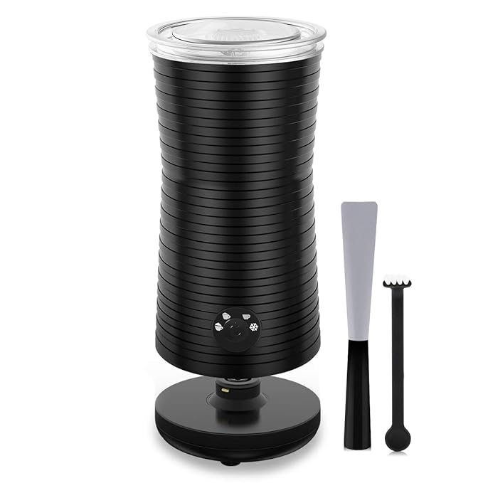 Milchaufschäumer, 4 In 1 Elektrisches Automatisches Milk Frother, 400W, 240ml, mit Silikon Löffel und Reinigungsbürste, zur Z
