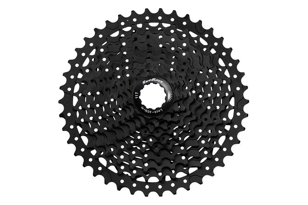 SunRace CSMS3 Wide Ratio Cassette 11-40T/11-42T/11-46T, 10 Speed (Black 11-46T)