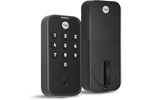 Yale Black Code Keypad Deadbolt Front Door Lock for Keyless Entry, YED210-NR-BSP