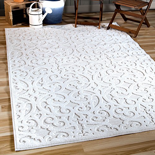 Orian Sculpted 4704 Indoor/Outdoor HighLow Debonair Natural Area Rug