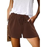 Angerella Womens Shorts with Pockets Summer Casual Shorts for Women Comfy Elastic Waist Lightweight Short Pants