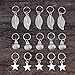 Lurrose 35pcs Vintage Silver Braid Headdress Unisex Dreadlock Round Ring Hair Braid Jewelry Leaves Star Pendants Hair Clips Hair Decorations