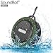 SoundBot SB512 HD Premium Water & Shock Resistant Bluetooth Wireless Shower Speaker,Hands-Free Portable Speakerphone w/Hi-Fi Output, Built-in Mic, 6Hrs Playtime, Intuitive Control Buttons, MicroUSB