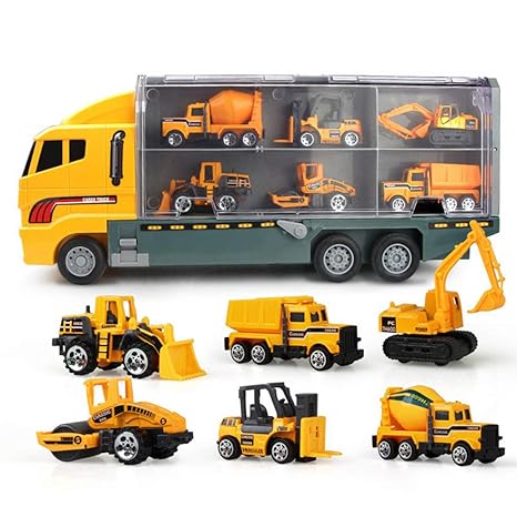 green toys car carrier vehicle set toy