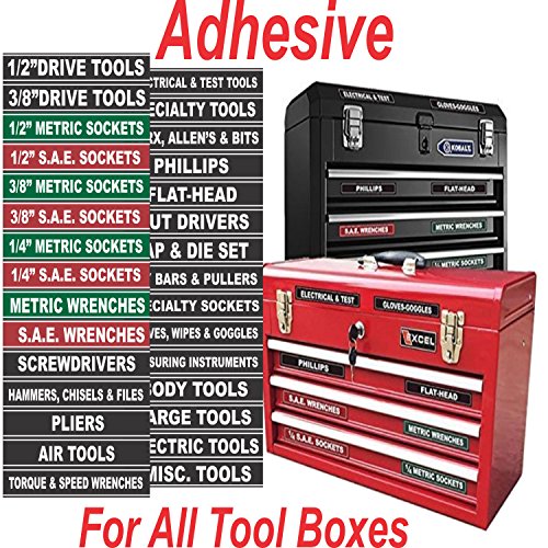 Adhesive Labels Organizer Label For Tool Box Chest Garage Drawer
