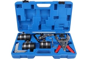 Piston Service Tool Set Engine Ratchet Expander Kit With Three Piston Compressors Cleaner And Offset Screwdrivers Packed In C