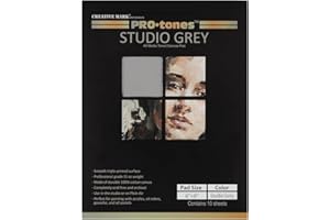 Paramount Pro-Tones All-Media Toned Canvas Pads - Triple-Primed Toned Canvas Pads for Acrylic, Oil, Gouache, & More! - [Studio Grey - 8x8"]