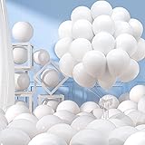 110pcs White Balloons 12 Inch White Latex Balloon