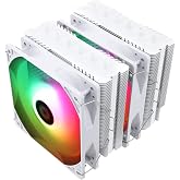 Thermalright Peerless Assassin 120 SE ARGB White CPU Air Cooler,6 Heat Pipes Cpu cooler,Dual 120mm TL-C12CW-S PWM Fan,Aluminium Heatsink Cover,AGHP Technology,for AMD AM4/AM5 Intel 1700/115X/1200/1851