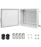 LMioEtool IP65 Waterproof Junction Box – ABS Plastic Enclosure With Hinged Cover, Mounting Plate & Wall Brackets, 11.8 X 7.9 X 7.1 Inch, Grey