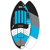 BPS New Zealand &lsquo;Gator PRO&rsquo; High Performance Fiberglass Skimboard with Optional Padded Carry Bag Made from Recycled Plastics with Custom Traction Pads for Kids &amp; Adults &ndash; Choose from 3 Sizes