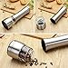 Electric Salt and Pepper Grinder Shakers, CANPER Battery Operated Stainless Steel Pepper Mills （1 Pack）