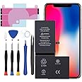 AFSONGOO Battery for iPhone X, Upgraded Phone X Battery Replacement Compatible with iPhone X A1865 A1901 A1902 with Professional Repair Tools Kit