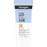 Neutrogena Sunscreen Lotion SPF 30, Ultra Sheer Dry-Touch Sun Cream, Oxybenzone-free, Dermatologist-tested, Water Resistant &