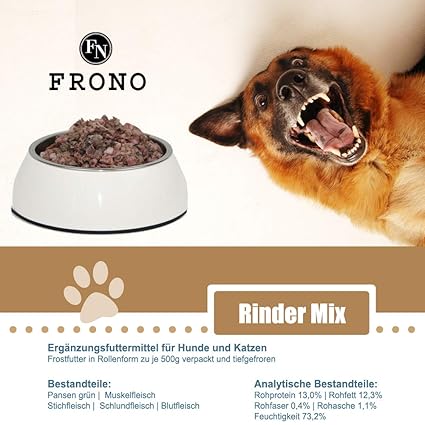 Frostfutter Nordloh 20kg Rinder Mix Barf Für Hunde Katzen