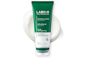 LABO-H Scalp Strengthening Capsule Conditioner for Hair Growth & Anti-Loss | Vegan Treatment with Vitamin C, Biotin, Caffeine and Rosemary Oil, Instant Softening & Nourishing, Korean, 7.43 Fl. oz.