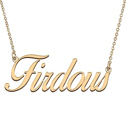 HUAN XUN Customized Custom Simple Any Name Necklace