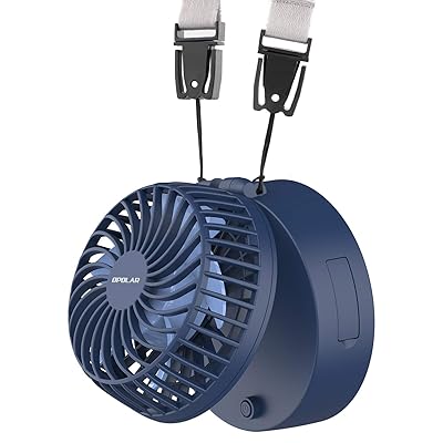 Portable Rechargeable Necklace Fan with Long Battery Bahrain