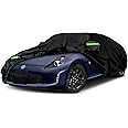 Waterproof Car Covers Replace for 2009-2023 Nissan 370Z, 6 Layers Custom-Fit Outdoor All Weather Car Covers with Zipper Door & Windproof Bands for Snow Rain Dust Hail Protection