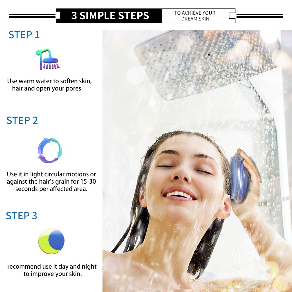 bestidy peeling body burste fur die behandlung und verhutung rasierer beulen und eingewachsenen haare fur manner und frauen flexible borstenburste zu