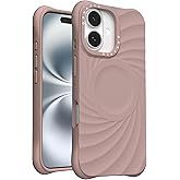 ORNARTO Vortuxe for iPhone 16 Case 6.1" | 2X MIL-STD Drop Protection | Compatible with MagSafe | Sleek Aesthetic Liquid Silicone Phone Cover - Latte